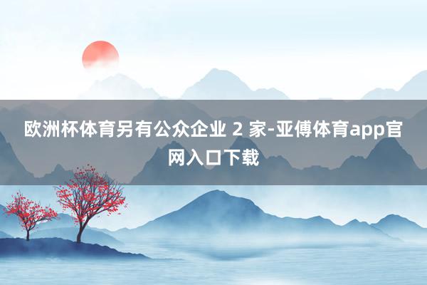 欧洲杯体育另有公众企业 2 家-亚傅体育app官网入口下载